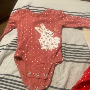 Carter’s Rabbit Long Sleeve NB Onesie